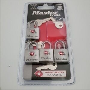 Master Lock 4 Travel TSA Approved Locks and Key